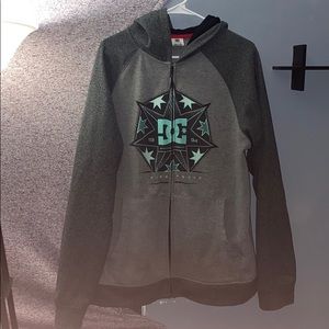 Men’s xl hoodie zip up sweater DC